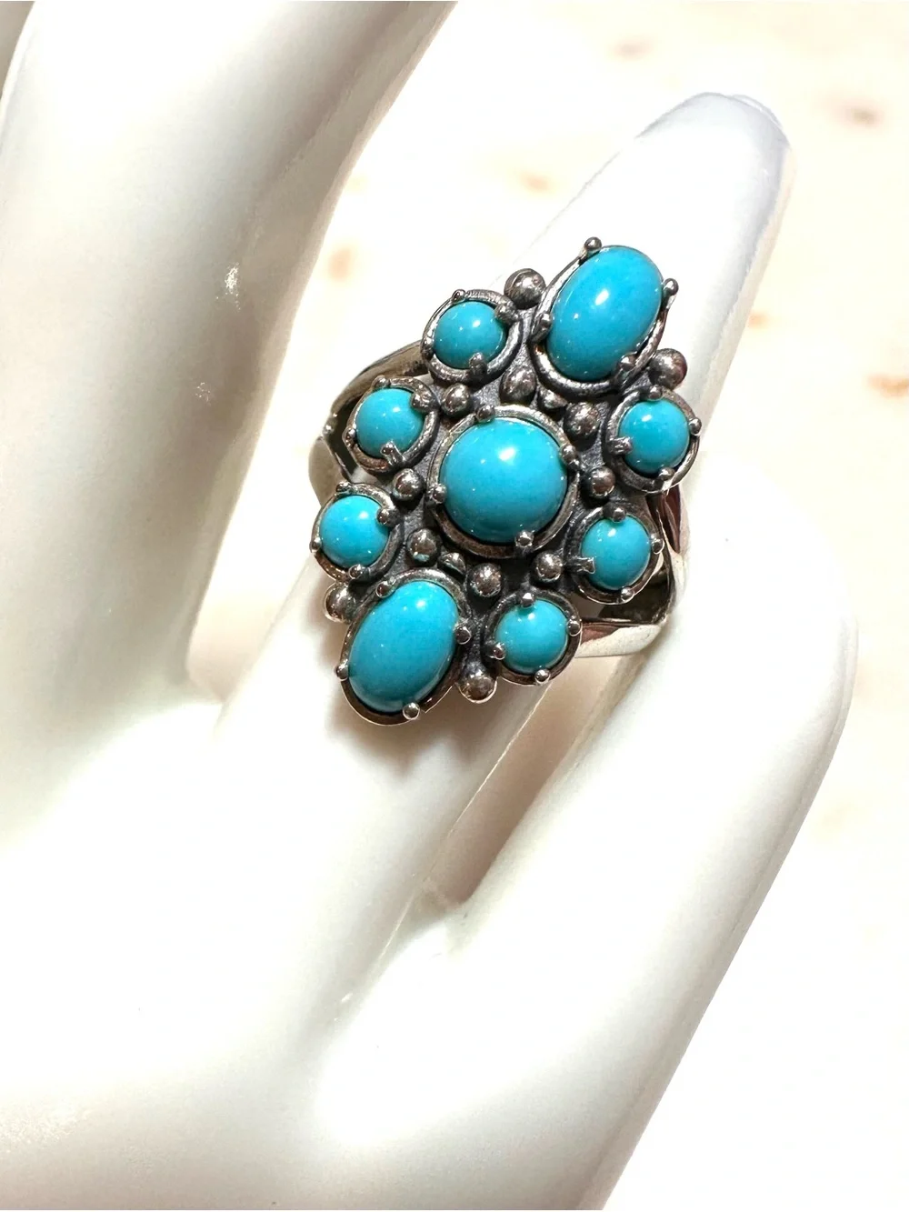 Carolyn Pollack ~ American West Sterling Silver Sleeping Beauty Turquoise Ring